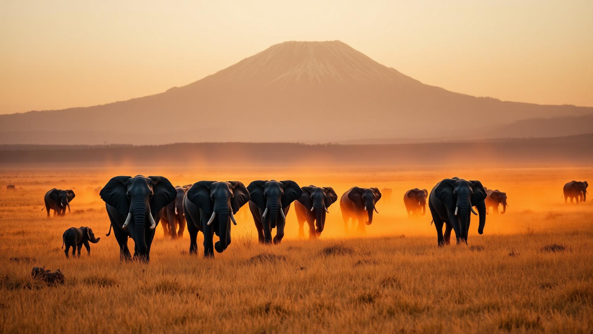 Amboseli National Park scenery 1